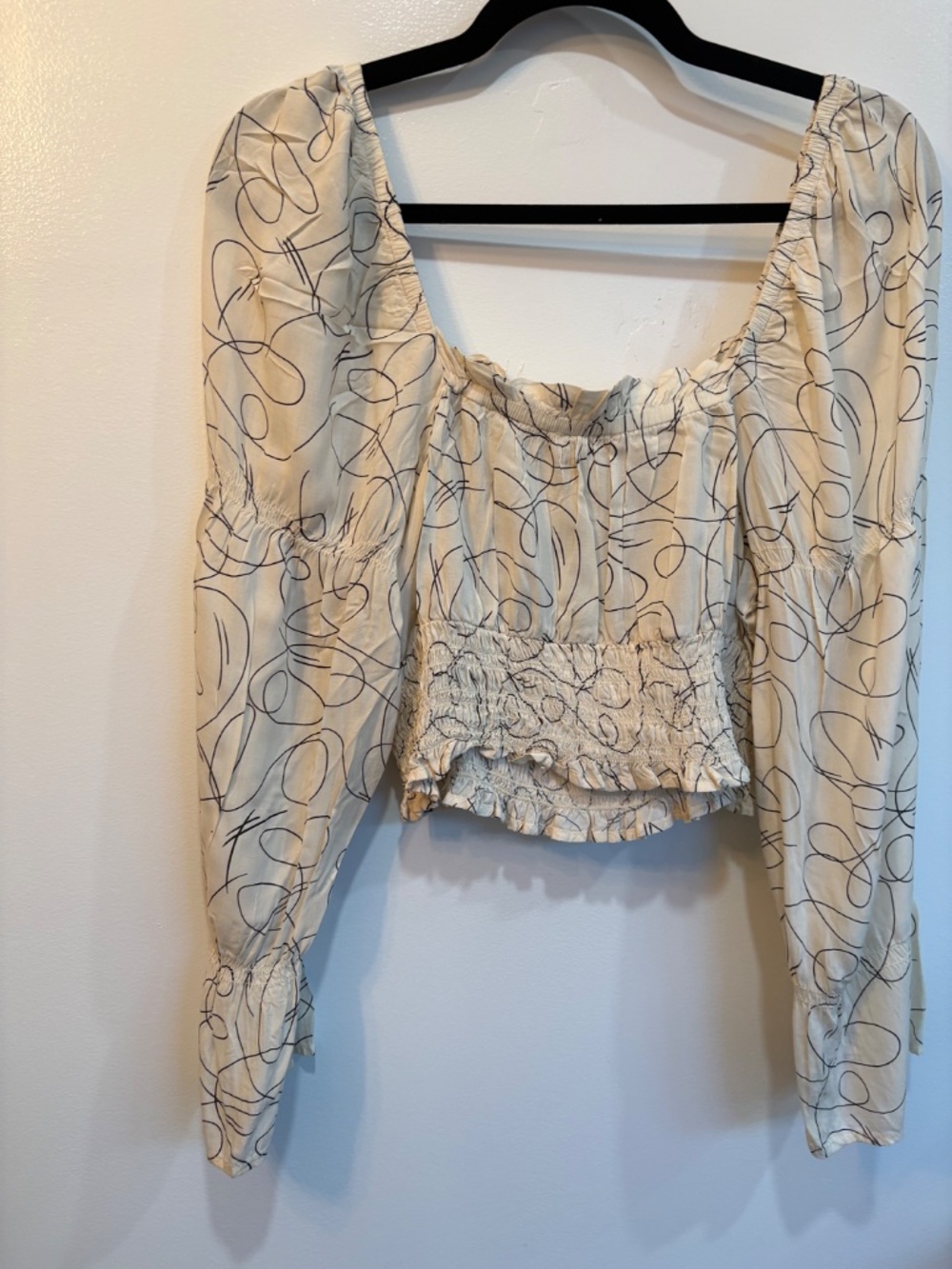 Lightweight open edit blouse